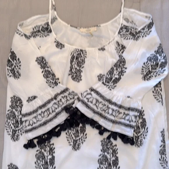 Entro dress white and black print size M - Picture 5 of 8